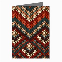 Fabric Abstract Pattern Fabric Textures, Geometric Greeting Card by nateshop