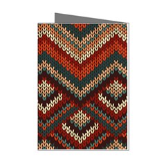 Fabric Abstract Pattern Fabric Textures, Geometric Mini Greeting Cards (pkg Of 8) by nateshop