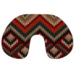 Fabric Abstract Pattern Fabric Textures, Geometric Travel Neck Pillow Front