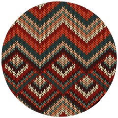 Fabric Abstract Pattern Fabric Textures, Geometric Wooden Puzzle Round by nateshop