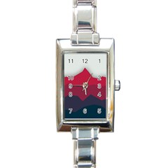 Minimalistic Colours, Minimal Colours, Pattern, Stoche Rectangle Italian Charm Watch by nateshop