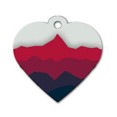 Minimalistic Colours, Minimal Colours, Pattern, Stoche Dog Tag Heart (one Side) by nateshop