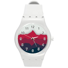 Minimalistic Colours, Minimal Colours, Pattern, Stoche Round Plastic Sport Watch (m) by nateshop