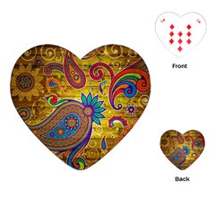 Pattern, Abstract Pattern, Colorful, Playing Cards Single Design (heart) by nateshop