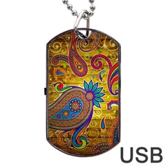 Pattern, Abstract Pattern, Colorful, Dog Tag Usb Flash (one Side)