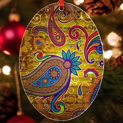 Pattern, Abstract Pattern, Colorful, Uv Print Acrylic Ornament Oval by nateshop