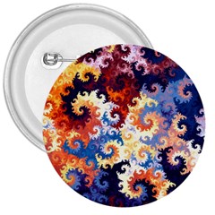 Spirals, Colorful, Pattern, Patterns, Twisted 3  Buttons by nateshop