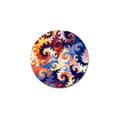 Spirals, Colorful, Pattern, Patterns, Twisted Golf Ball Marker (10 Pack) by nateshop