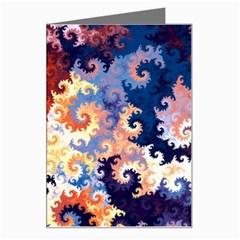 Spirals, Colorful, Pattern, Patterns, Twisted Greeting Card by nateshop