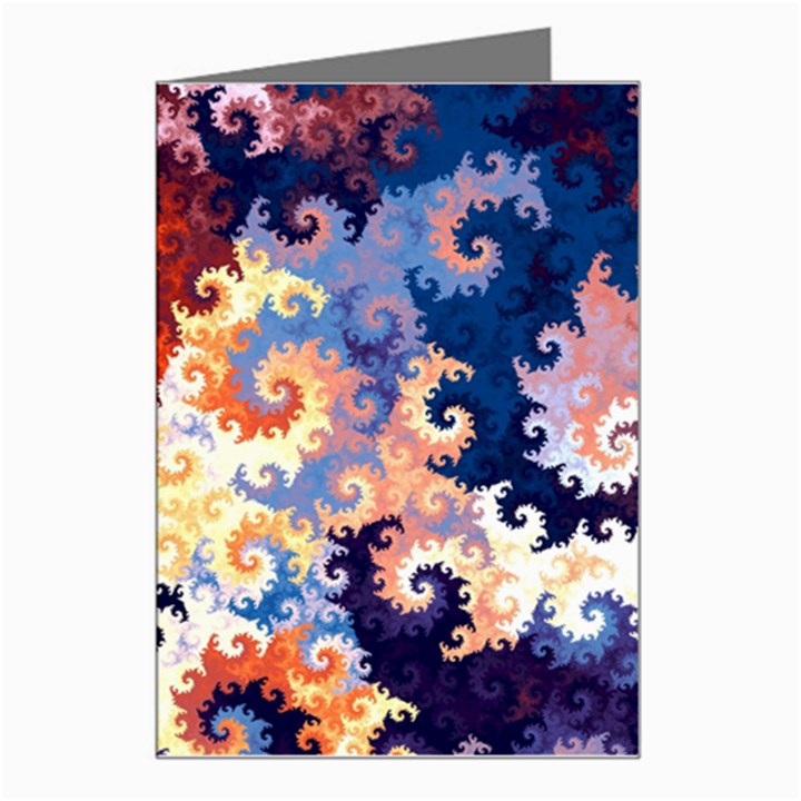 Spirals, Colorful, Pattern, Patterns, Twisted Greeting Card