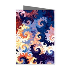 Spirals, Colorful, Pattern, Patterns, Twisted Mini Greeting Cards (pkg Of 8) by nateshop