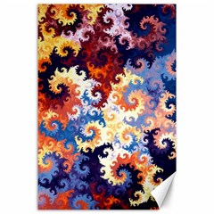 Spirals, Colorful, Pattern, Patterns, Twisted Canvas 24  X 36  by nateshop