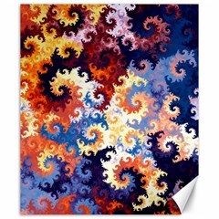 Spirals, Colorful, Pattern, Patterns, Twisted Canvas 20  X 24  by nateshop