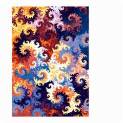 Spirals, Colorful, Pattern, Patterns, Twisted Small Garden Flag (two Sides) by nateshop