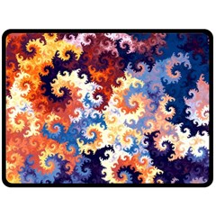 Spirals, Colorful, Pattern, Patterns, Twisted Two Sides Fleece Blanket (large) by nateshop