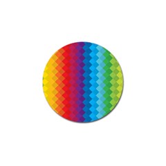 Rainbow Beautiful Seamless Pattern Golf Ball Marker by Cemarart