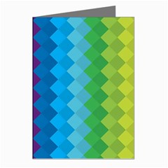 Rainbow Beautiful Seamless Pattern Greeting Cards (pkg Of 8) by Cemarart