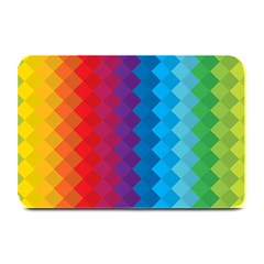 Rainbow Beautiful Seamless Pattern Plate Mats by Cemarart