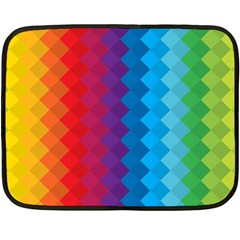 Rainbow Beautiful Seamless Pattern Two Sides Fleece Blanket (mini) by Cemarart