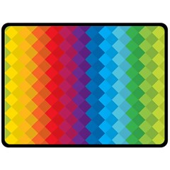 Rainbow Beautiful Seamless Pattern Fleece Blanket (large) by Cemarart