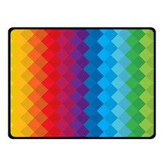 Rainbow Beautiful Seamless Pattern Fleece Blanket (small) by Cemarart