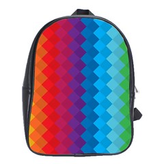 Rainbow Beautiful Seamless Pattern School Bag (xl) by Cemarart