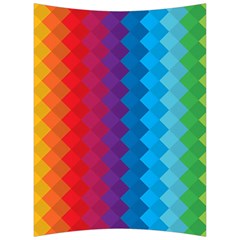 Rainbow Beautiful Seamless Pattern Back Support Cushion by Cemarart