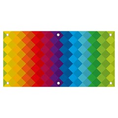 Rainbow Beautiful Seamless Pattern Banner And Sign 6  X 3  by Cemarart