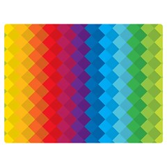 Rainbow Beautiful Seamless Pattern Two Sides Premium Plush Fleece Blanket (extra Small) by Cemarart