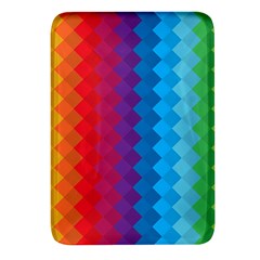 Rainbow Beautiful Seamless Pattern Rectangular Glass Fridge Magnet (4 Pack) by Cemarart