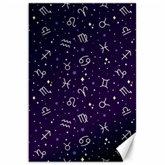 Zodiac Symbols Sign And Stars Pattern Seamless Pattern Canvas 20  X 30  by Cemarart