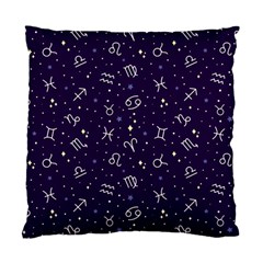 Zodiac Symbols Sign And Stars Pattern Seamless Pattern Standard Cushion Case (one Side) by Cemarart