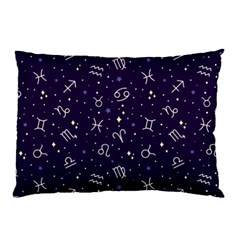 Zodiac Symbols Sign And Stars Pattern Seamless Pattern Pillow Case by Cemarart