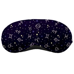 Zodiac Symbols Sign And Stars Pattern Seamless Pattern Sleep Mask by Cemarart