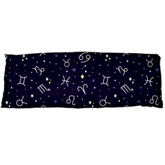 Zodiac Symbols Sign And Stars Pattern Seamless Pattern Body Pillow Case Dakimakura (two Sides) by Cemarart