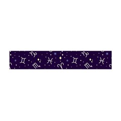 Zodiac Symbols Sign And Stars Pattern Seamless Pattern Premium Plush Fleece Scarf (mini) by Cemarart