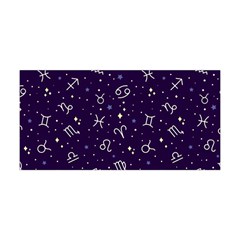 Zodiac Symbols Sign And Stars Pattern Seamless Pattern Yoga Headband by Cemarart