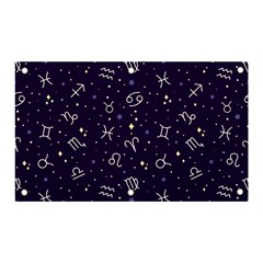 Zodiac Symbols Sign And Stars Pattern Seamless Pattern Banner And Sign 5  X 3  by Cemarart