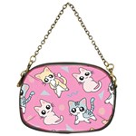 Cute Animal Little Cat Seamless Pattern Chain Purse (One Side) Front