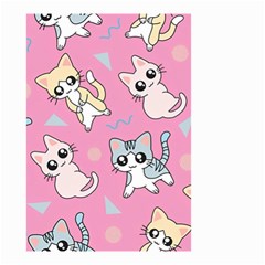 Cute Animal Little Cat Seamless Pattern Small Garden Flag (two Sides) by Cemarart