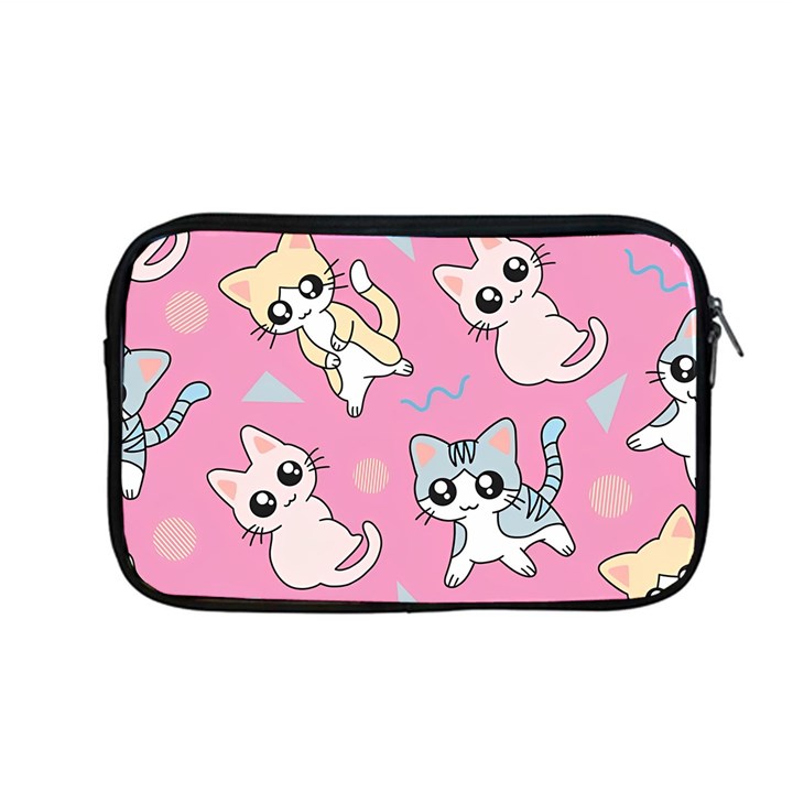 Cute Animal Little Cat Seamless Pattern Apple MacBook Pro 13  Zipper Case