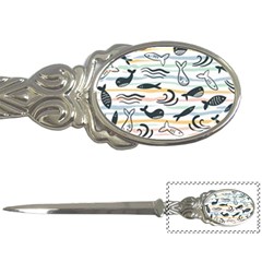 Seamless Vector Pattern With Little Cute Fish Cartoon Letter Opener by Cemarart