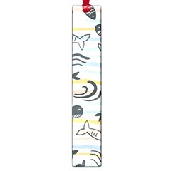 Seamless Vector Pattern With Little Cute Fish Cartoon Large Book Marks by Cemarart