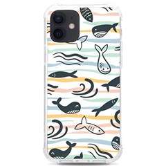 Seamless Vector Pattern With Little Cute Fish Cartoon Iphone 12/12 Pro Tpu Uv Print Case by Cemarart