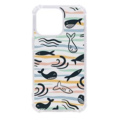 Seamless Vector Pattern With Little Cute Fish Cartoon Iphone 13 Pro Tpu Uv Print Case by Cemarart