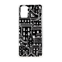 Dark Seamless Pattern With Houses Doodle House Monochrome Samsung Galaxy S20plus 6 7 Inch Tpu Uv Case by Cemarart