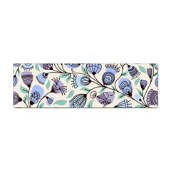 Bird Floral Blue Flower Retro Seamless Pattern Sticker Bumper (10 Pack) by Cemarart