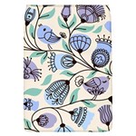 Bird Floral Blue Flower Retro Seamless Pattern Removable Flap Cover (L) Front