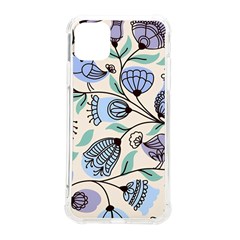 Bird Floral Blue Flower Retro Seamless Pattern Iphone 11 Pro Max 6 5 Inch Tpu Uv Print Case by Cemarart