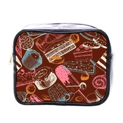 Sweet Food Seamless Pattern Mini Toiletries Bag (one Side) by Cemarart